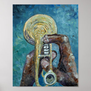 Jazz Horn Poster