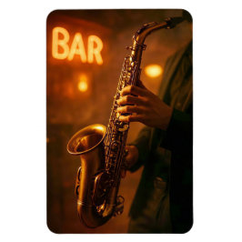 Jazz in Bar Lights Magneet