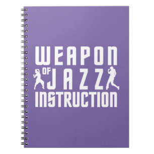 Jazz Instruction, aangepast kleurennotebook Notitieboek