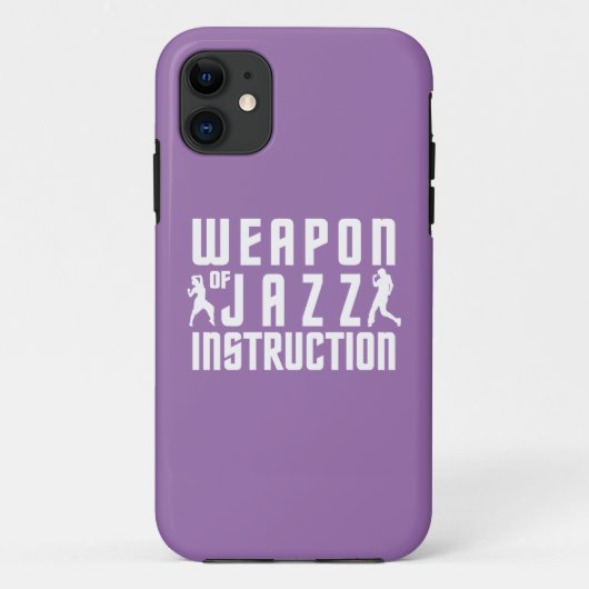 Jazz Instruction aangepaste kleuren iPhone case (Achterkant)