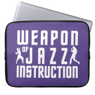 Jazz Instruction, aangepaste laptophoes Laptop Sleeve