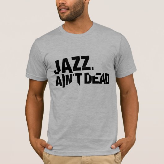 JAZZ IS GEEN DODE Mannen, uitgerust met T-Shirt (Voorkant)