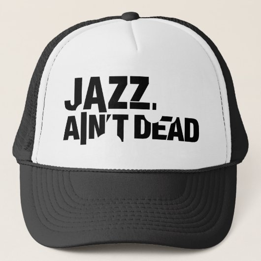 JAZZ IS NIET DOOD AAN Basic Trucker Hat Pet (Voorkant)