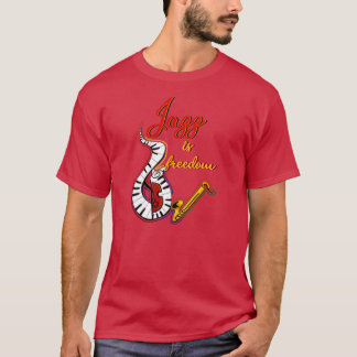 Jazz is vrijheid t-shirt