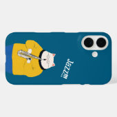 Jazz kat, gepersonaliseerd Case-Mate iPhone case (Achterkant (horizontaal))