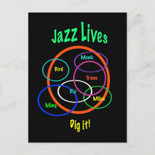 Jazz Lives Briefkaart