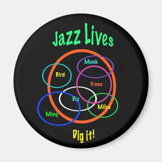 Jazz Lives Magneet (Voorkant)
