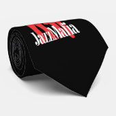 Jazz Mafia Black Stropdas (Opgerold)