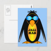 Jazz Man Briefkaart (Voorkant / Achterkant)