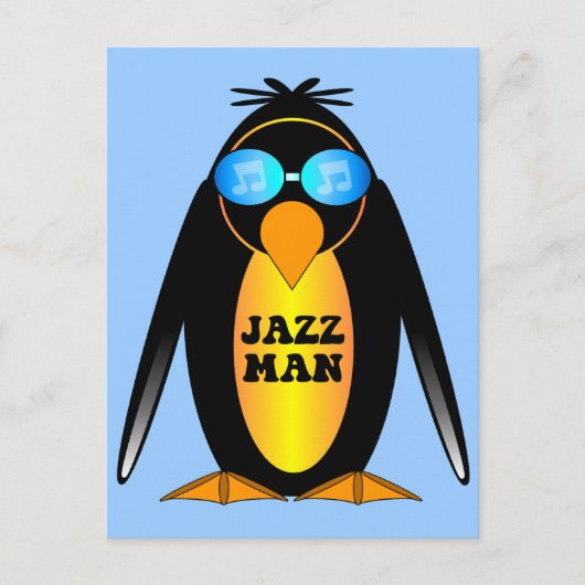 Jazz Man Briefkaart (Voorkant)