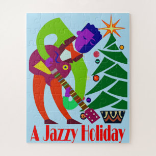 Jazz Man kerststijl Legpuzzel