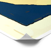 Jazz Man met geel Pet Poster (Hoek)