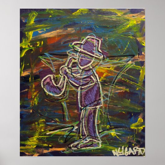 Jazz Man Poster (Voorkant)