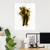 Jazz Man Poster (Thuiskantoor)