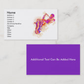 Jazz Man Saxophone Visitekaartje (Voorkant / Achterkant)