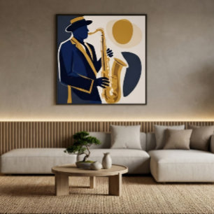 Jazz Melodie Canvas Afdruk