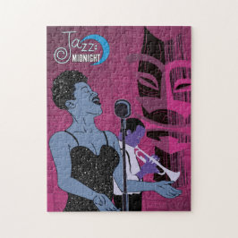 Jazz Midnight nachtclub zangeres Legpuzzel