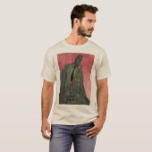 Jazz Midnight saxofonist basic tan t-shirt (Voorkant volledig)
