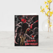 Jazz Music Band Carte d'anniversaire - Personnalis (Fleur jaune)