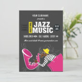 Jazz Music Festival Kaart (Staand voorkant)