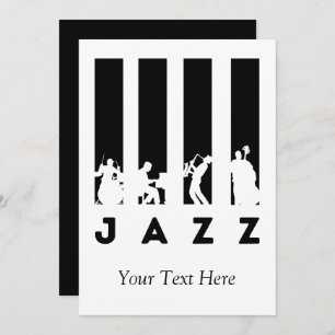 Jazz Music gepersonaliseerd Kaart