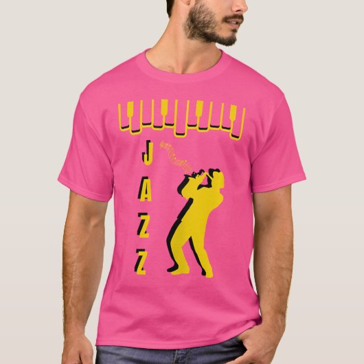 Jazz Music Graphics T-shirt (Voorkant)