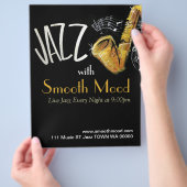 Jazz Music Musician Flyer Invitation (Hand)