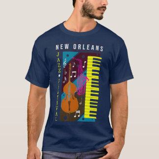 Jazz Music New Orleans Musical T-shirt