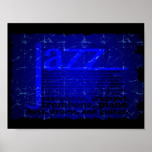 Jazz Music Poster (Voorkant)