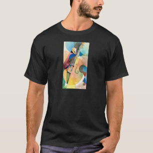 Jazz Music Schilderen "Bassline" T-shirt