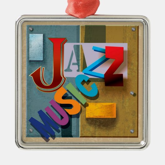 JAZZ Music - SRF Metalen Ornament (Voorkant)