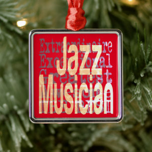 Jazz Musician Extraordinaire Metalen Ornament