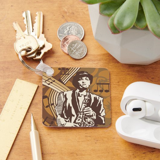 Jazz Musician Sleutelhanger