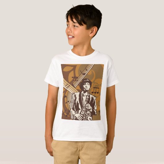 Jazz Musician T-shirt (Voorkant volledig)