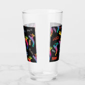 Jazz Musicians Retro Music POP ART Glas (Rechts)