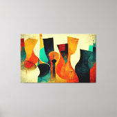 Jazz muziek, Abstract, New Orleans, Modern, Jazz Canvas Afdruk (Voorkant)