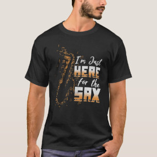 Jazz muziek hier voor saxofoon muzikant houdt van t-shirt