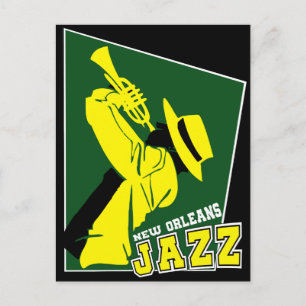 jazz new orleans briefkaart