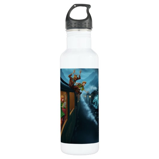 Jazz Notes & Ghostly Chords Bottle Waterfles (Voorkant)