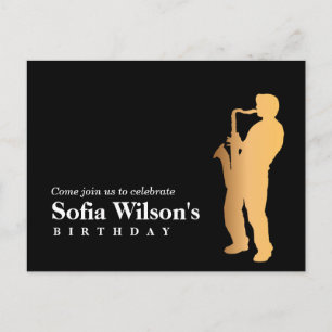 Jazz nuit anniversaire de carte postale