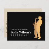 Jazz nuit anniversaire de carte postale (Devant / Derrière)