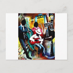Jazz op Bourbon St..jpg Briefkaart