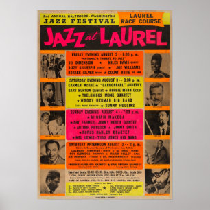 Jazz op het Laurel Concert Poster