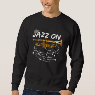 Jazz op Trumpet Player Idea Jazz Musician Trumpet Trui