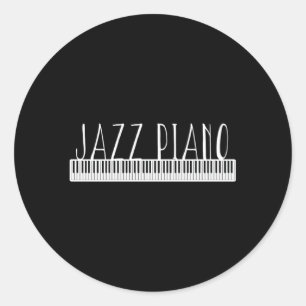 Jazz Piano Ronde Sticker