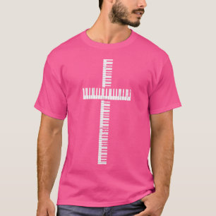 Jazz Piano Shirt Christelijk Cross Jesus Keys Gift