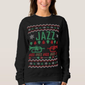 Jazz Player Ugly KerstSweater Trui (Voorkant)