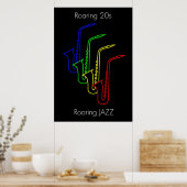 JAZZ - Roaring 20s - Roaring JAZZ Poster (Keuken)
