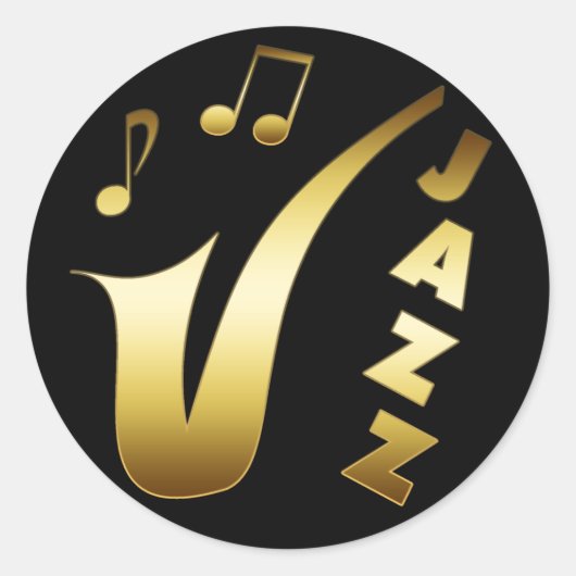 JAZZ RONDE STICKER (Voorkant)