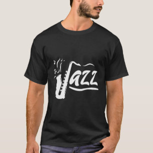 Jazz saxofoon speler muzikant instrument muziek lo t-shirt